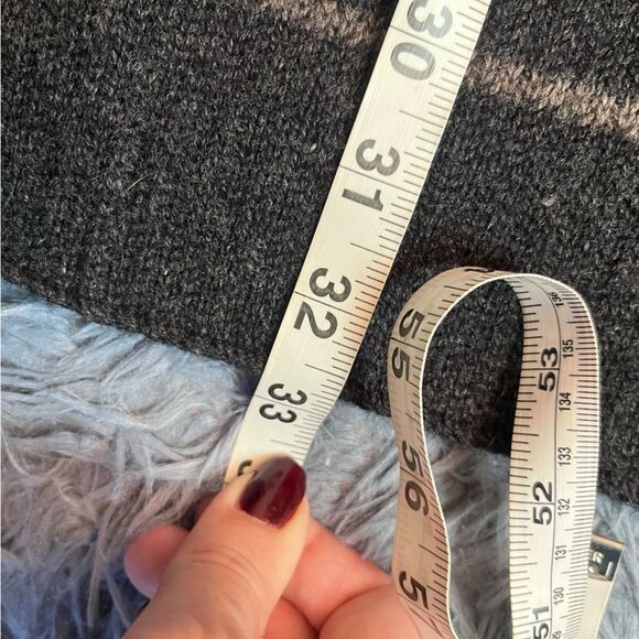 Vince Sophie Grey Black Striped Blanket Cardigan Sweater Car Coat Size S - Picture 6 of 7